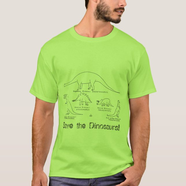 T-shirt dinosaures et vélos (Devant)