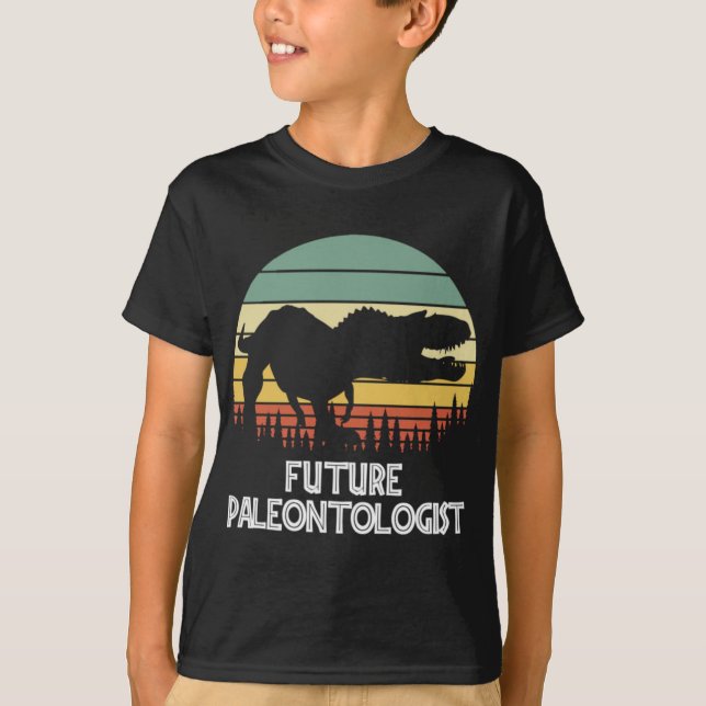 T-shirt Dinosaures Paléontologiste vintage (Devant)