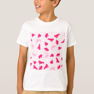T-shirt dinosaures roses
