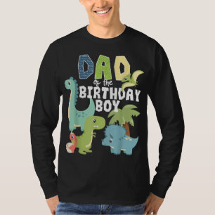 T-shirt Dinosaures Thème Anniversaire Papa De L'Anniversai