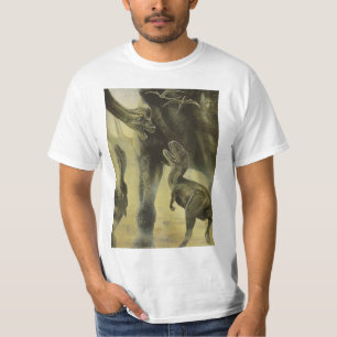 T-shirt Dinosaures vintage, Torvosaurus et Brachiosaurus