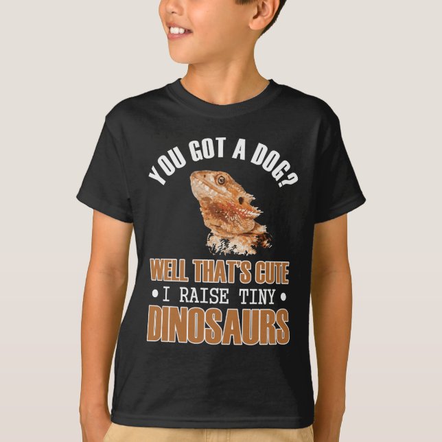 T-shirt Dinosaures, zoologiste des reptiles de Dragon (Devant)
