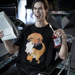 T-shirt Dinosaurus Halloween Trick ou Treat Funny