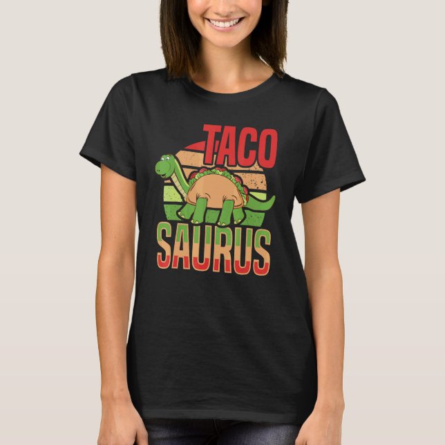T-shirt Dinosaurus Jour national du Taco Taco Saurus Dino  (Devant)