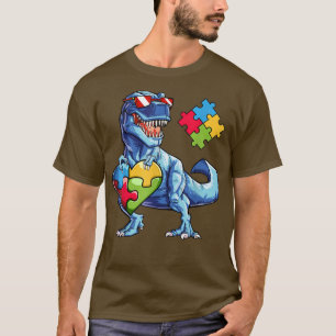 T-shirt Dinosaurus Sensibilisation sur l'autisme T Rex Pou