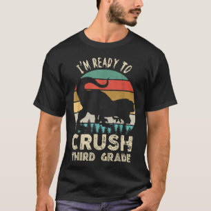 T-shirt Dinosaurus Vintage Rétro Je Vais L'Écraser