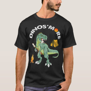 T-shirt Dinos'Camping Drôle Feu de Camp Dinos'More Camp Sm