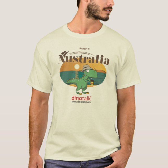 T-shirt Dinotalk en Australie (Devant)