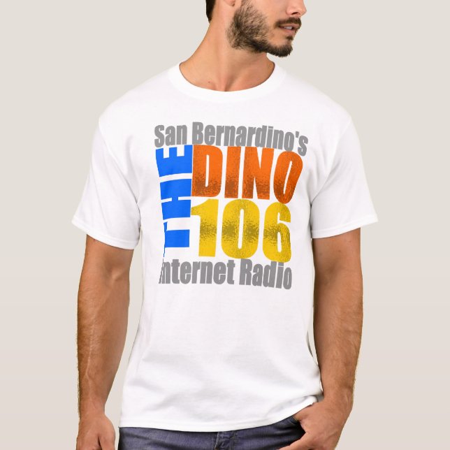 T-SHIRT DINOTHROWBACKLOGOWHT (Devant)