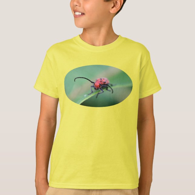 T-shirt d'insecte de la nature rouge moche (Devant)
