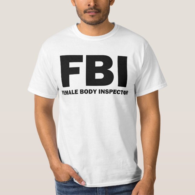 T-shirt d'inspecteur de corps féminin (Devant)