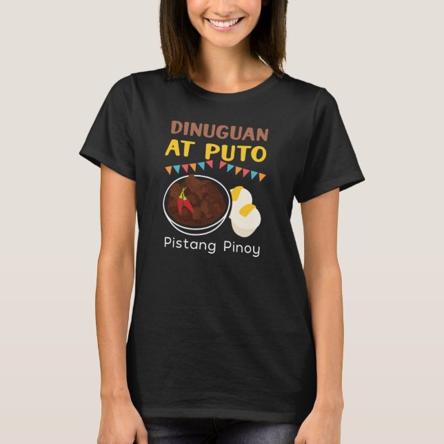 T-shirt Dinuguan à Puto pour nourrir les Philippins et les (Devant)
