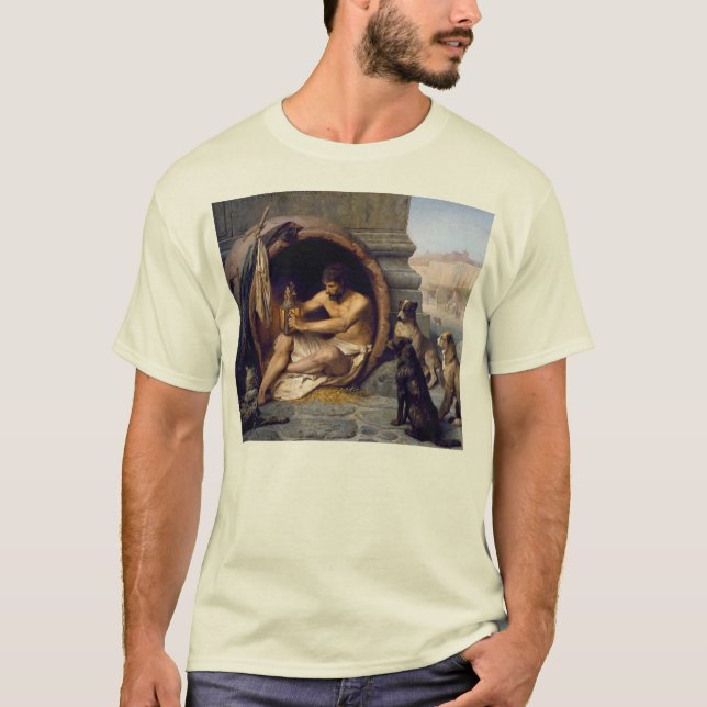 T-shirt Diogène entouré de chiens - par Jean Leon Gerome (Devant)