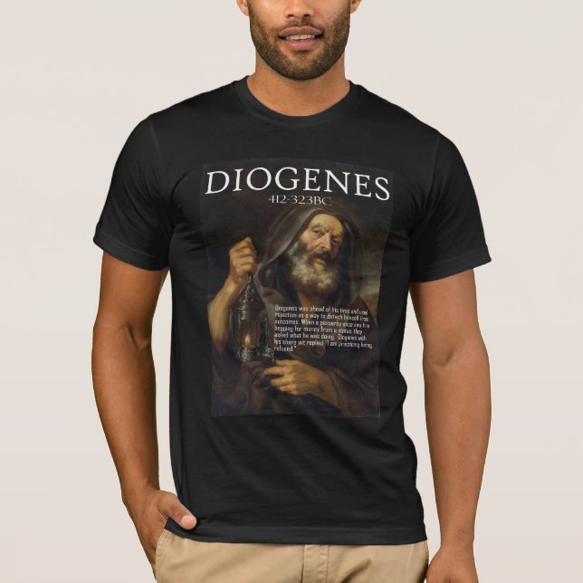 T-shirt Diogène philosophe grec antique (Devant)