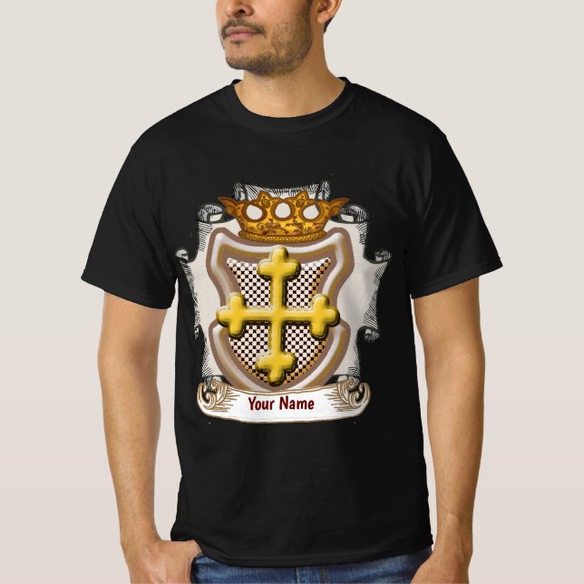 T-shirt Dios Cross Surname (Devant)
