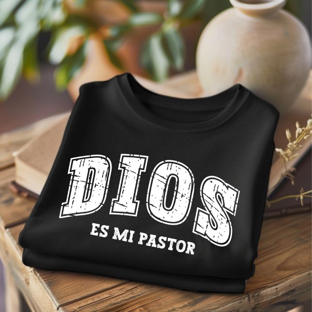 T-shirt Dios Es Mi Pasteur Détaché Espagnol Chrétien (Créateur téléchargé)