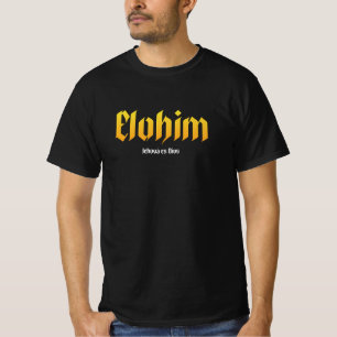 T-shirt Dios, Yahweh, hébreu