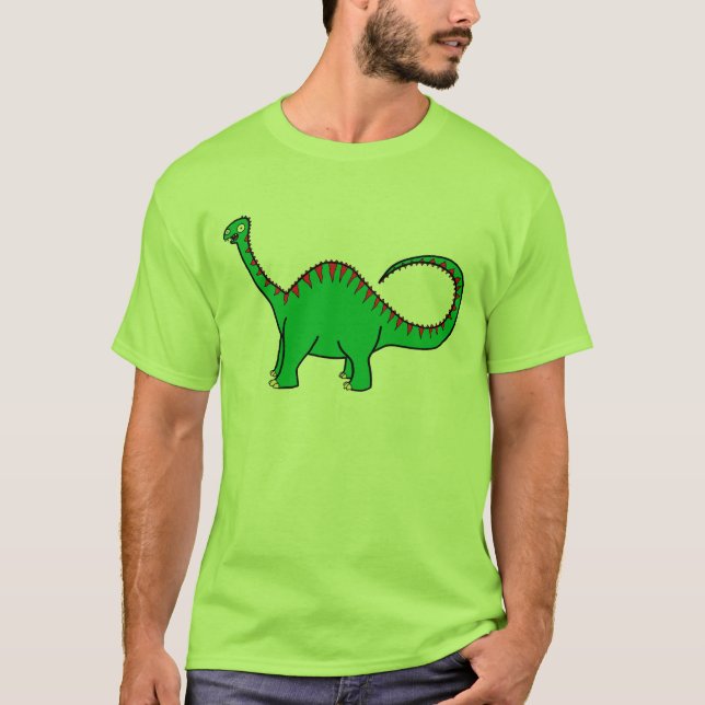 T-shirt Diplodocus vert (Devant)