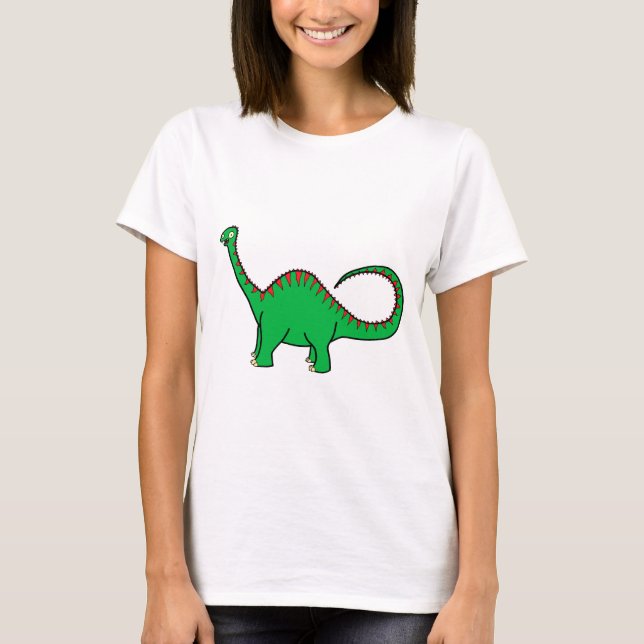 T-shirt Diplodocus vert (Devant)