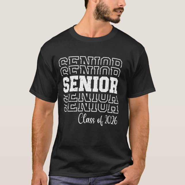 T-shirt Diplômé 2026 Classe 2026 Lycée (Devant)