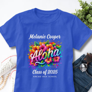 T-shirt Diplômé Aloha Tropical Luau