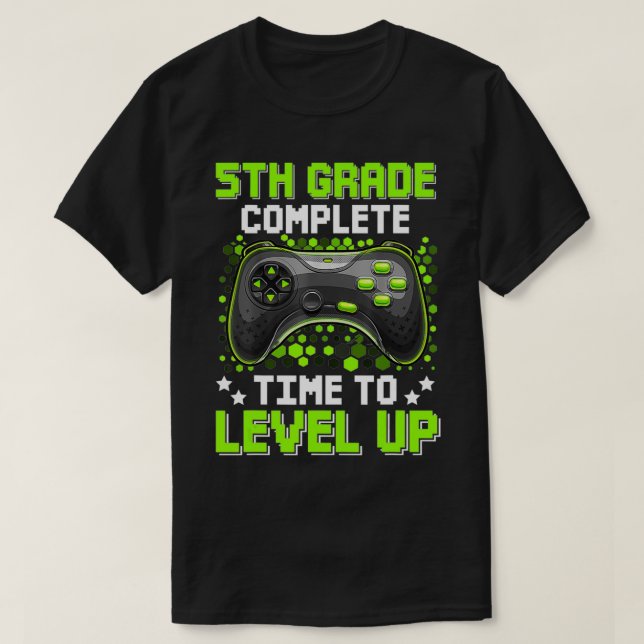 T-shirt Diplômé de 5e année en matière de jeu (Design devant)