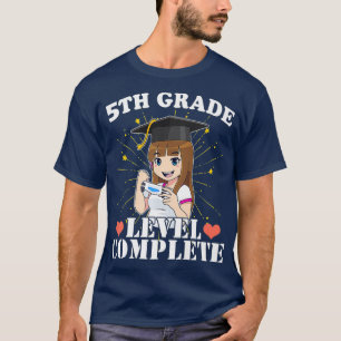 T-shirt Diplôme de 5e année fille qui aime Anime et