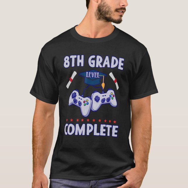 T-shirt Diplôme de 8e année 2022 Niveau Complet Vidéo Gam (Devant)