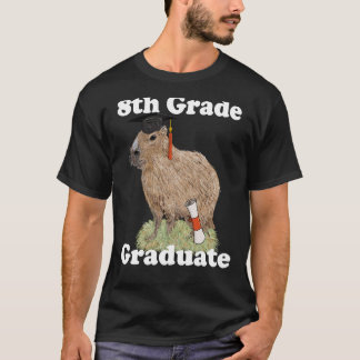 T-shirt Diplôme de 8e année Capybara 8e année Graduat