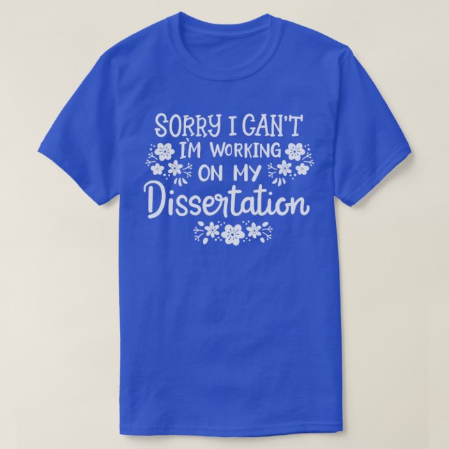 T-shirt Diplôme de doctorat en thèse (Design devant)