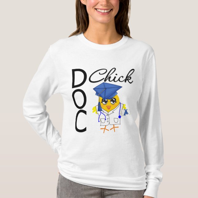 T-shirt Diplômé de Faculté de Médecine de poussin de Doc. (Devant)