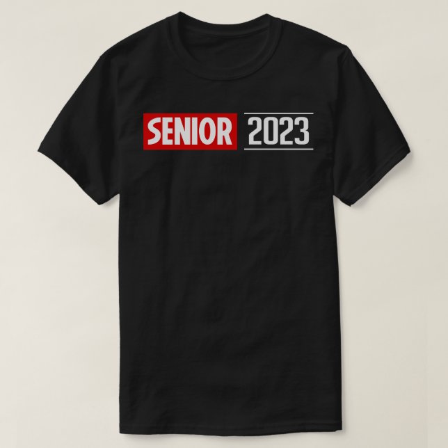 T-shirt Diplômé de la promotion 2023 Senior 8 (Design devant)