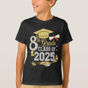 T-shirt Diplômé de la promotion 2025 de 8e année
