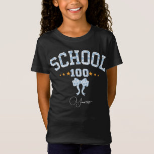 T-Shirt Diplômé de la promotion 2026 Fleurs bleues