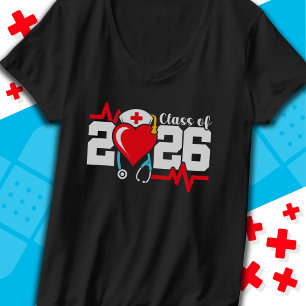 T-shirt Diplômé de l'école de soins infirmiers 2026 Diplôm