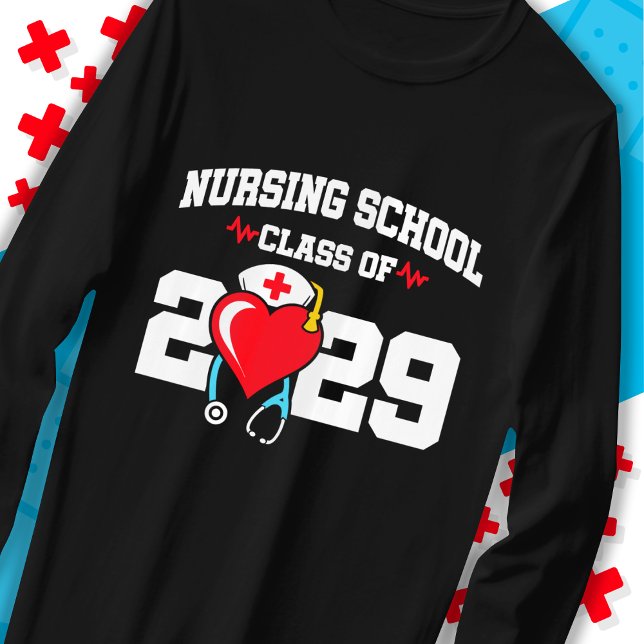 T-shirt Diplômé de l'école de soins infirmiers 2029 (Créateur téléchargé)