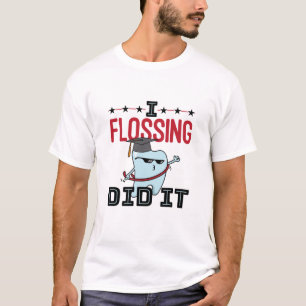 T-shirt Diplôme de l'école dentaire Dentist Funny Flossing