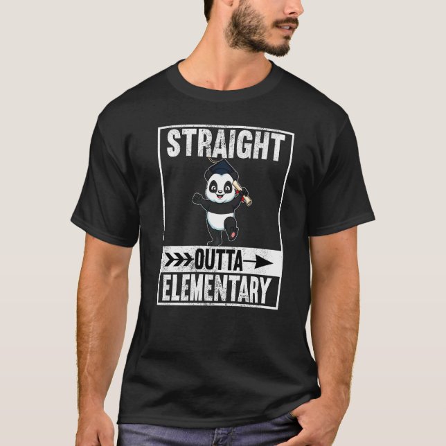T-shirt Diplômé de l'école primaire sortie directe  (Devant)