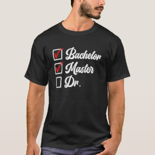 T-shirt Diplôme de licence Maîtrise Doctorat