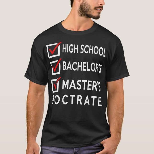 T-shirt Diplôme de maîtrise - Cadeau de fin d'études Premi (Devant)