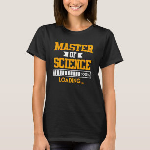 T-shirt Diplôme de master terminé Master en sciences