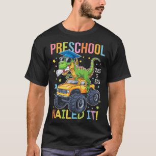 T-shirt Diplômé de maternelle promotion 2025 diplômé dinos