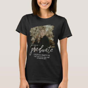 T-shirt Diplômé de photo personnalisée