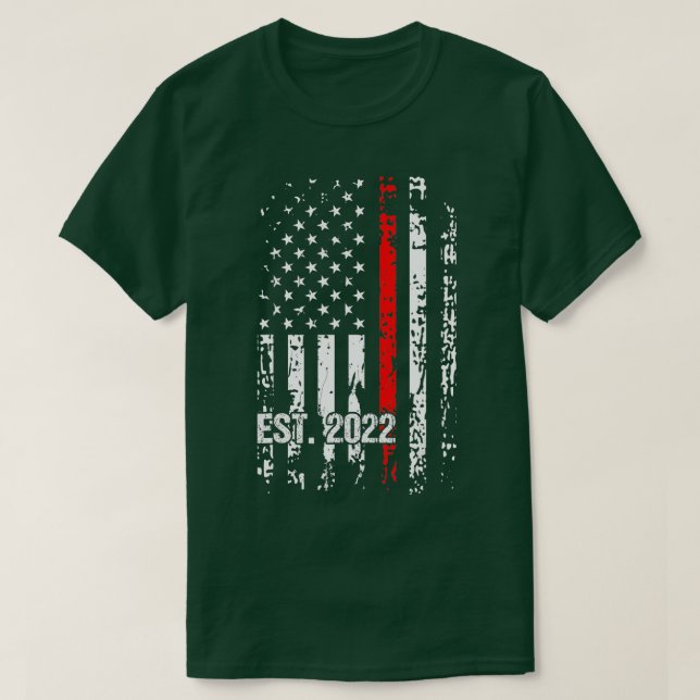 T-shirt Diplôme de pompier Red Line Fire Academy 2023 (Design devant)
