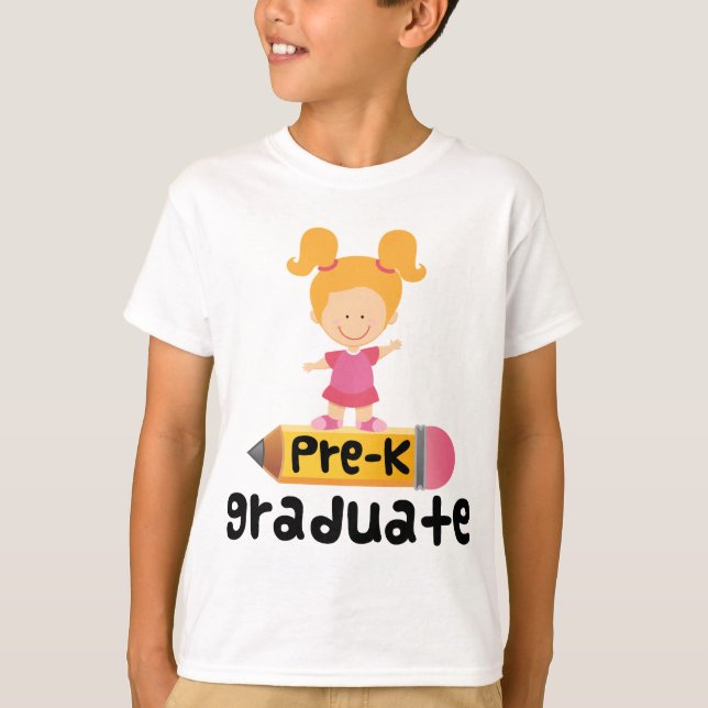 T-shirt Diplômé de Pre-K (Devant)
