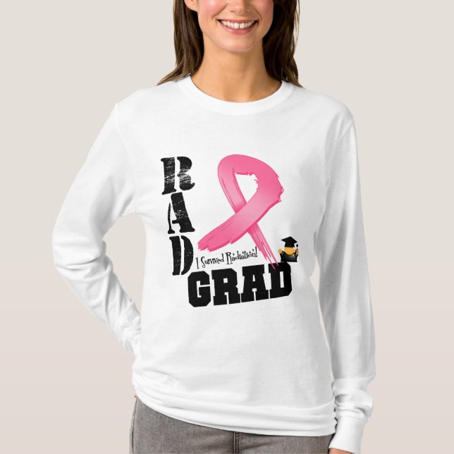 T-shirt Diplômé de rad de thérapie radiologique de cancer (Devant)