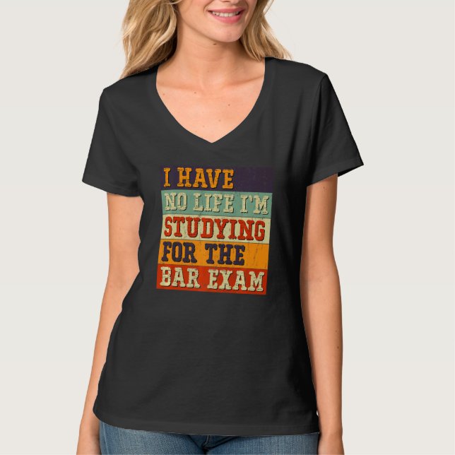 T-shirt Diplôme D'École De Droit De L'Examen Bar Pour Les  (Devant)