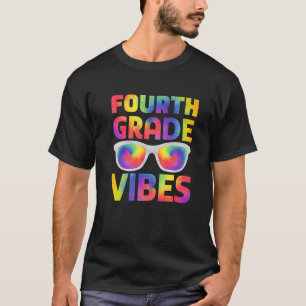 T-shirt Diplôme d'été Vacances Tie Dye 4e année Vi