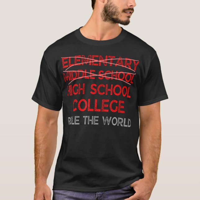 T-shirt Diplôme d'études secondaires (Devant)