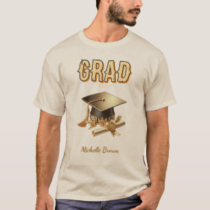 T-shirt Diplômé diplômé moderne tendance personnalisé dipl